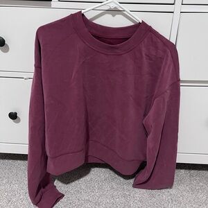 Lululemon softstreme perfectly oversized cropped crew